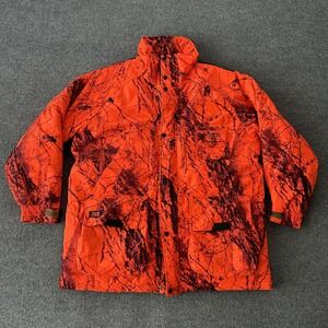 Mountn Prairie Jacket Mens XL Blaze Orange Naked North Camo Hunting Parka 119